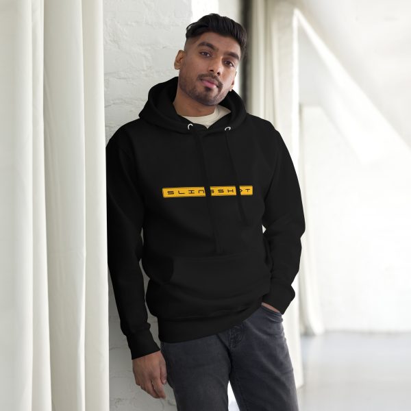 Slinghost Yellow/Black Logo Unisex Hoodie