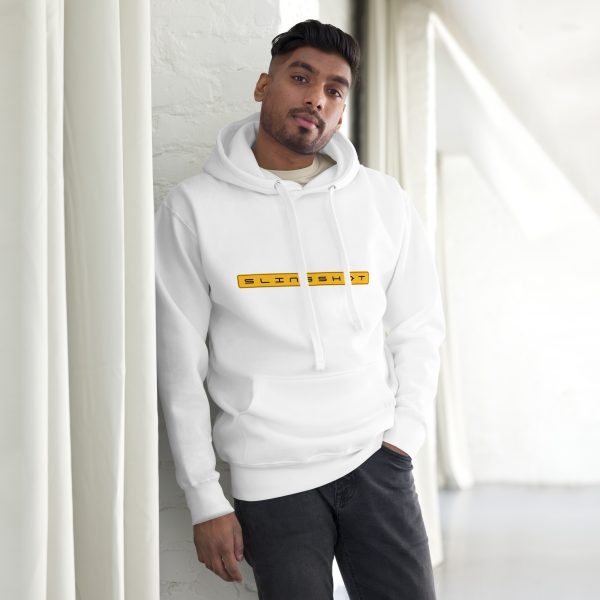 Slinghost Yellow/Black Logo Unisex Hoodie - Image 5